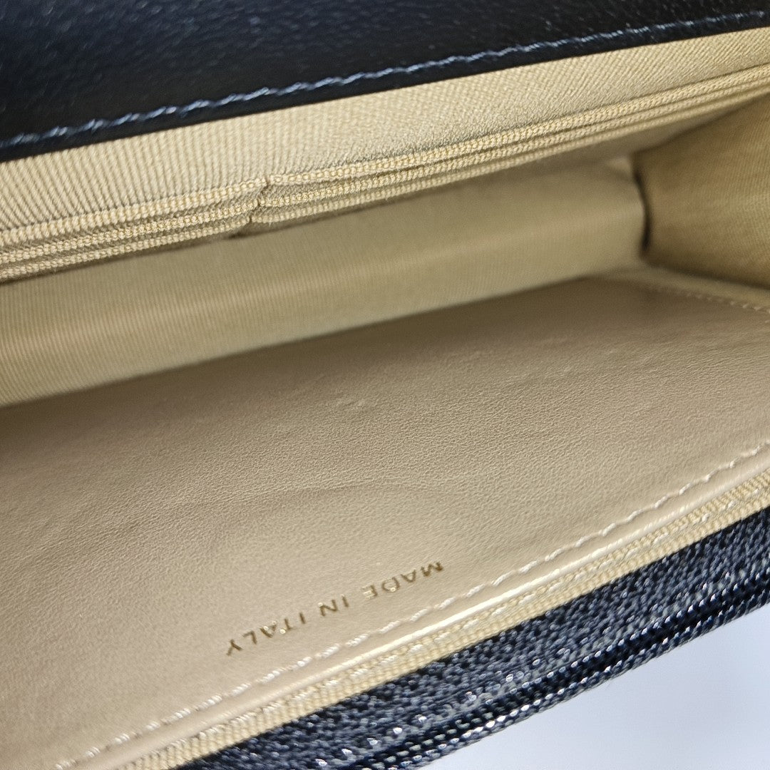 TRENDY CC Quilted Lambskin Black