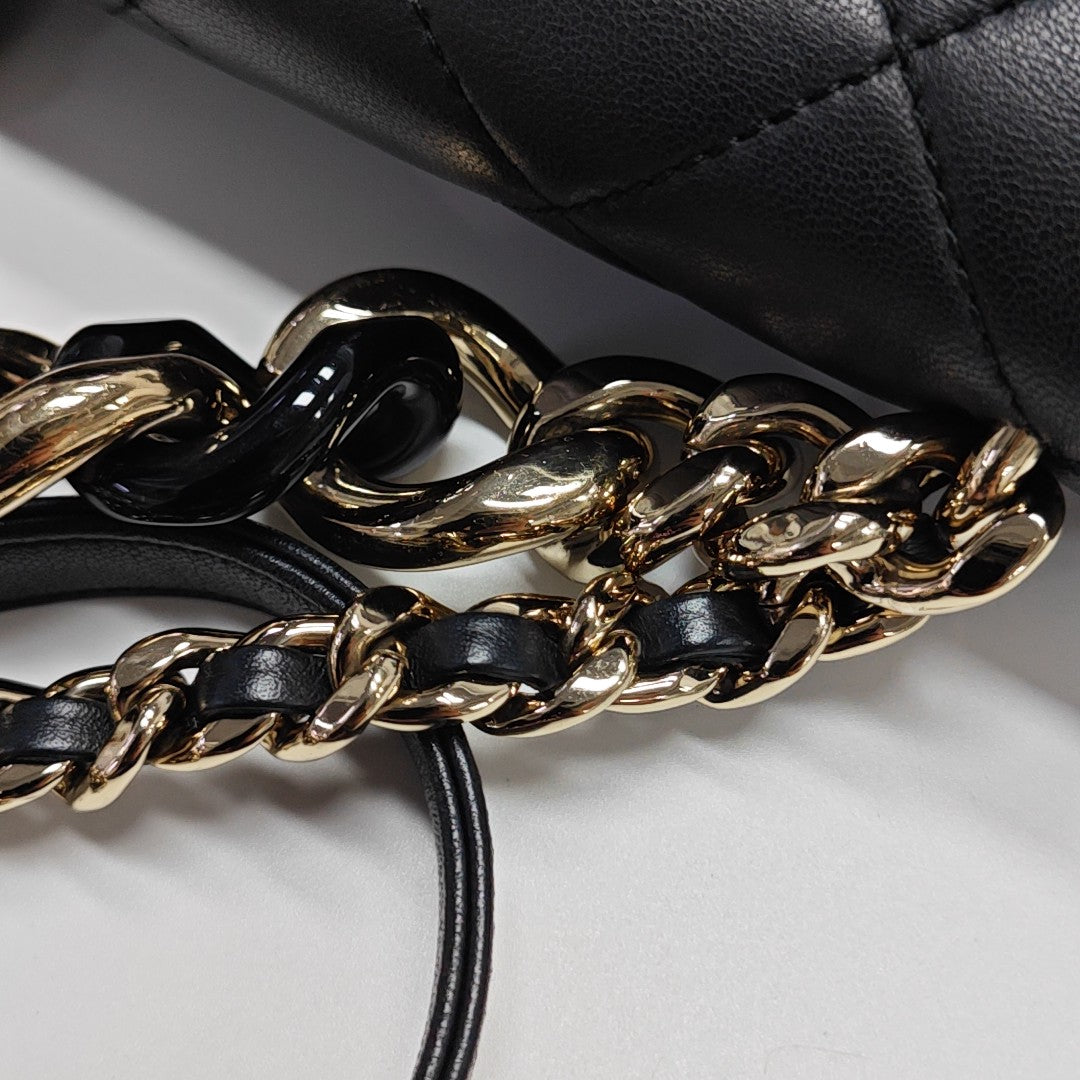 Quilted Lambskin Black