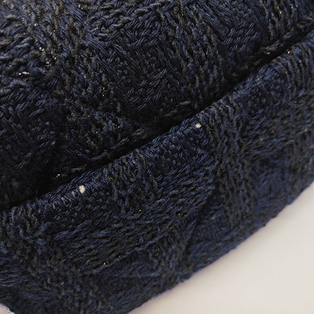 CHANEL 19 Small Quilted Fabric Blue