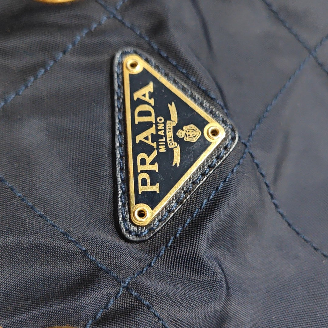 Re-Edition 1995 Chaîne Quilted Nylon Blue