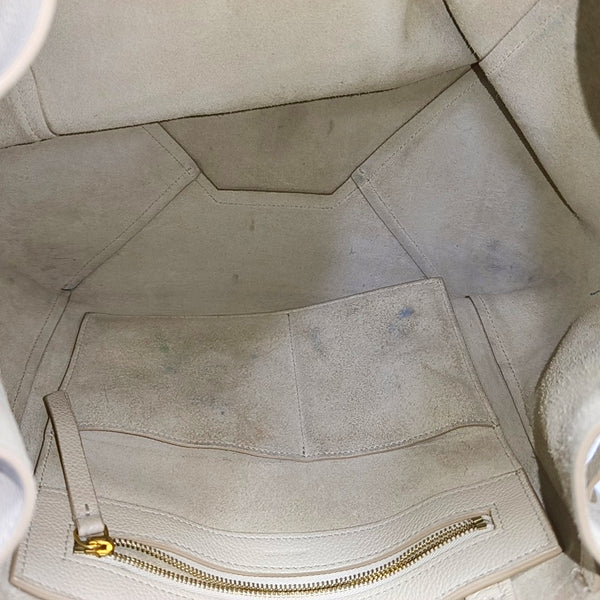 CABAS PHANTOM Small Calfskin White