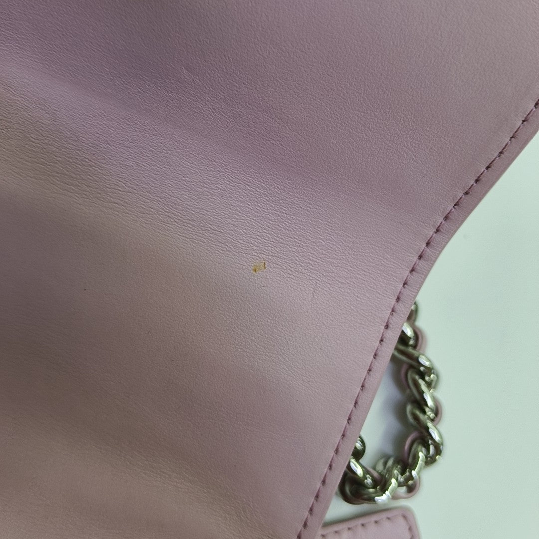 Quilted Calfskin Shoulder Bag Pink