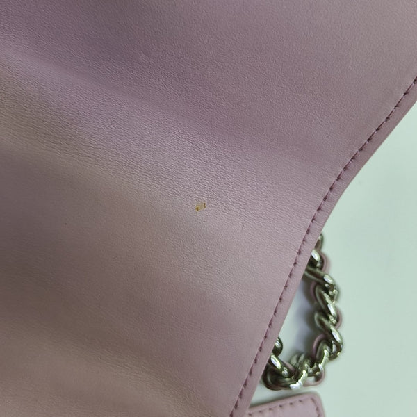Quilted Calfskin Shoulder Bag Pink