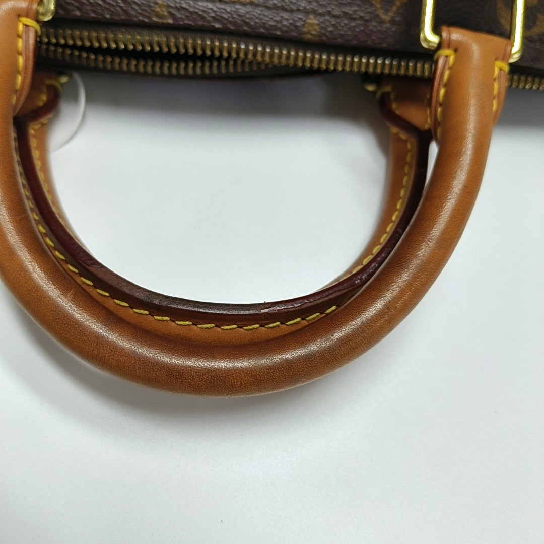 SPEEDY 30 Monogram Coated Canvas Brown