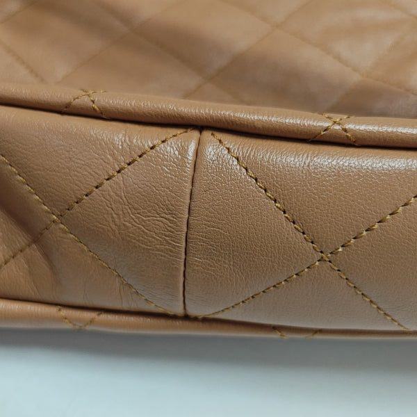 Suppletwins Small Quilted Calfskin Brown