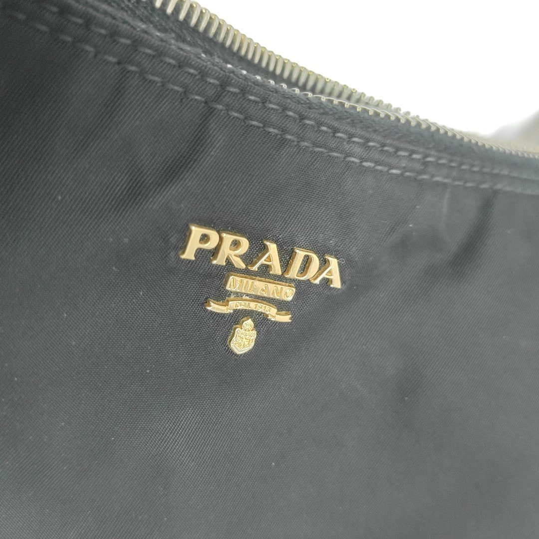 Nylon Top Handle Bag Black