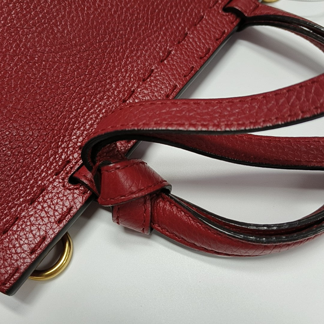 GG Marmont Medium Calfskin Red