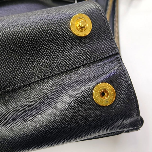 Galleria Extra Large Saffiano Calfskin Black