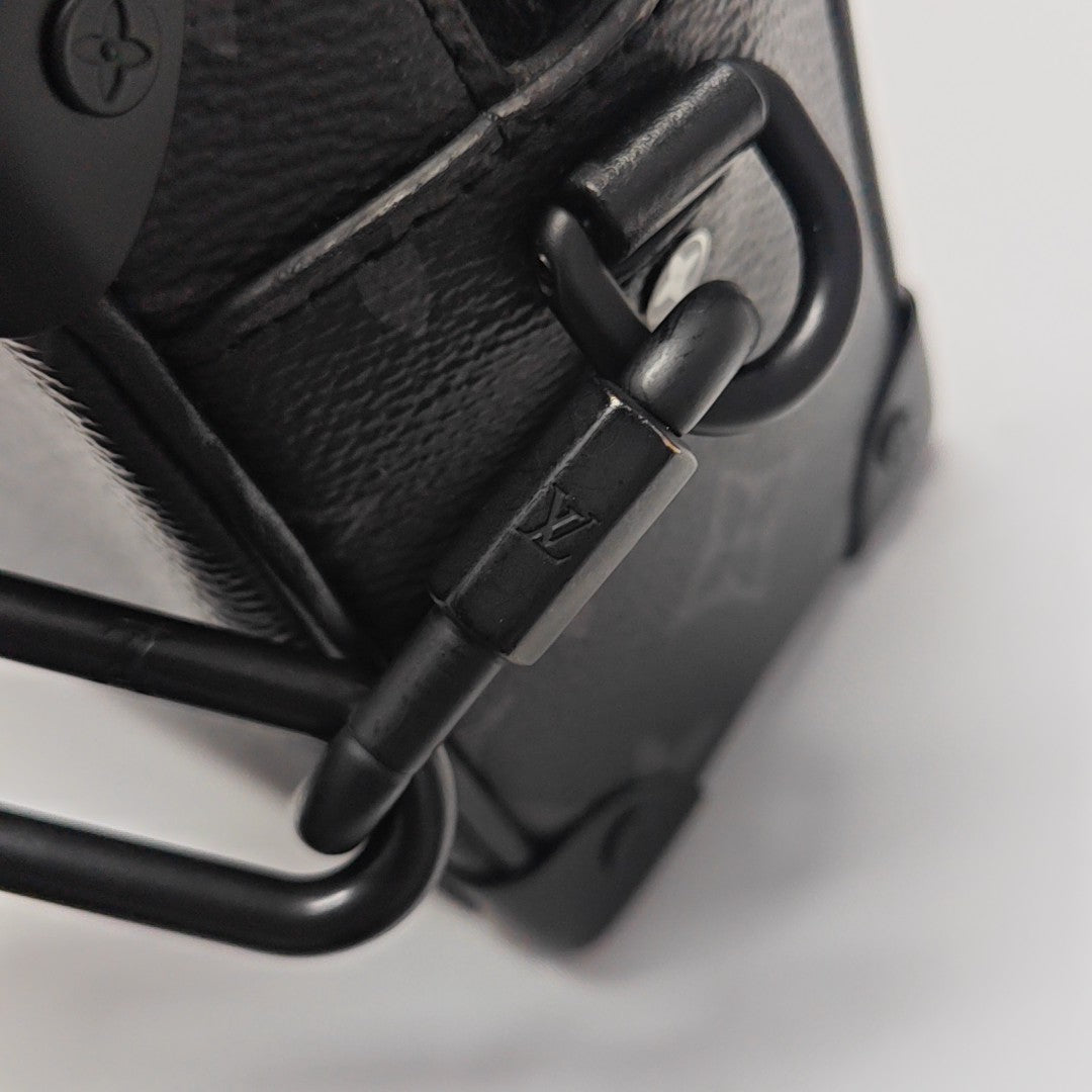 SOFT TRUNK Mini Monogram Coated Canvas Black
