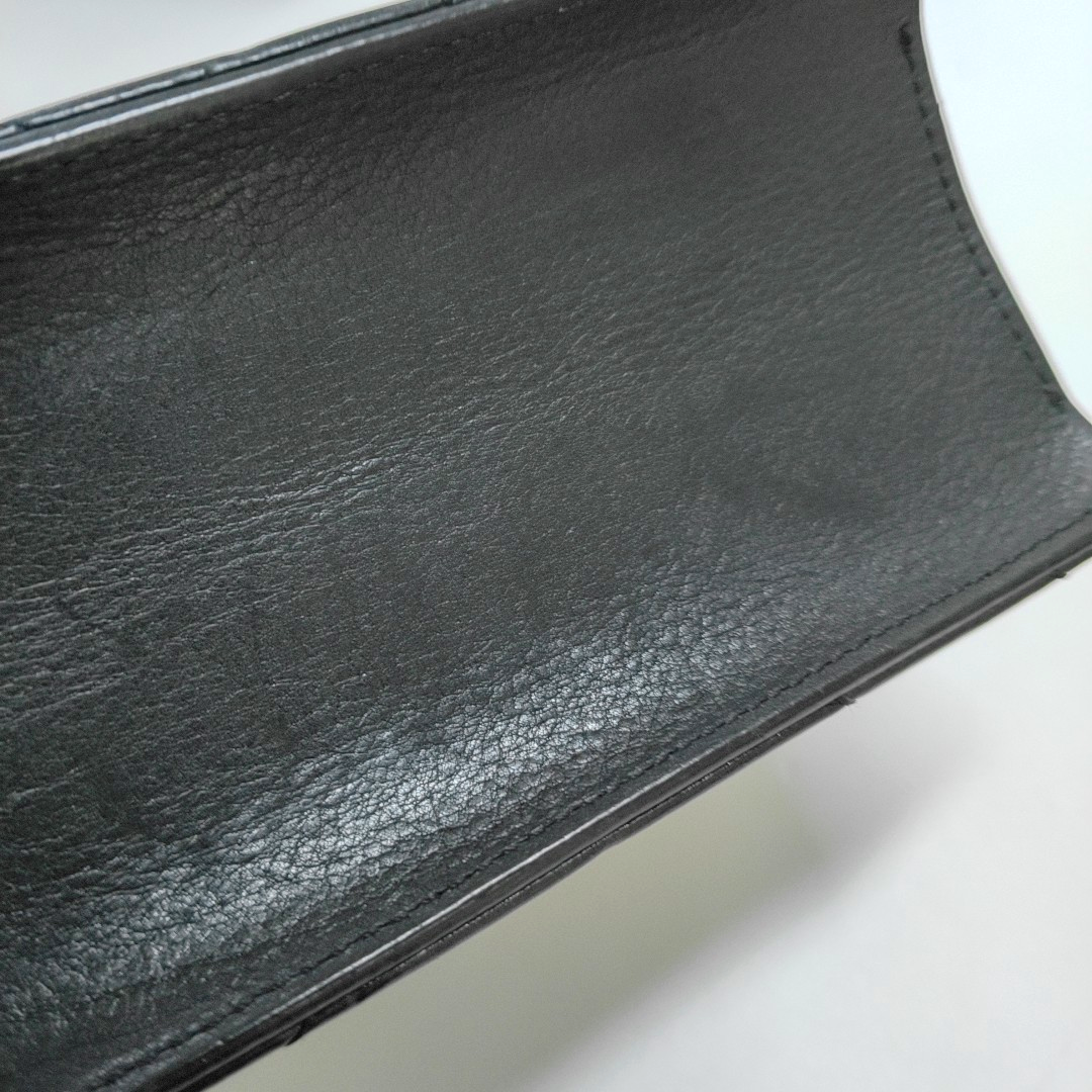 Chevron, Quilted Calfskin Black