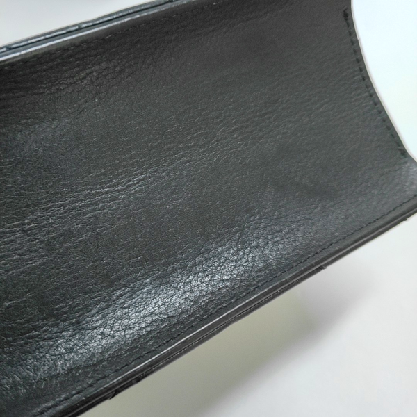 Chevron, Quilted Calfskin Black