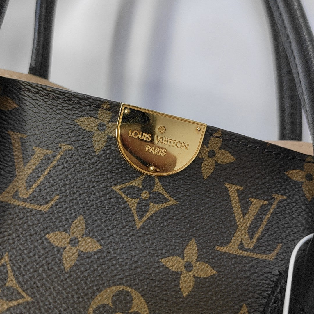FLANDRIN Monogram Coated Canvas Brown