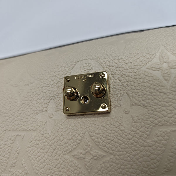 NANO MADELEINE Nano Monogram Calfskin Beige