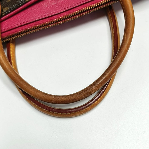 PALLAS MM Monogram Coated Canvas Brown