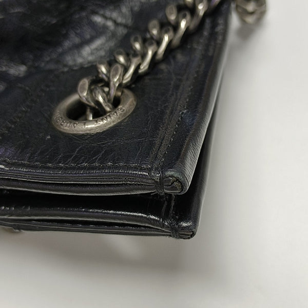 NIKI Chevron Calfskin Black