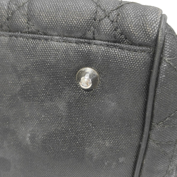 Cannage Coated Canvas Black
