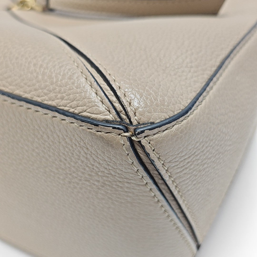 Puzzle Small Calfskin Beige
