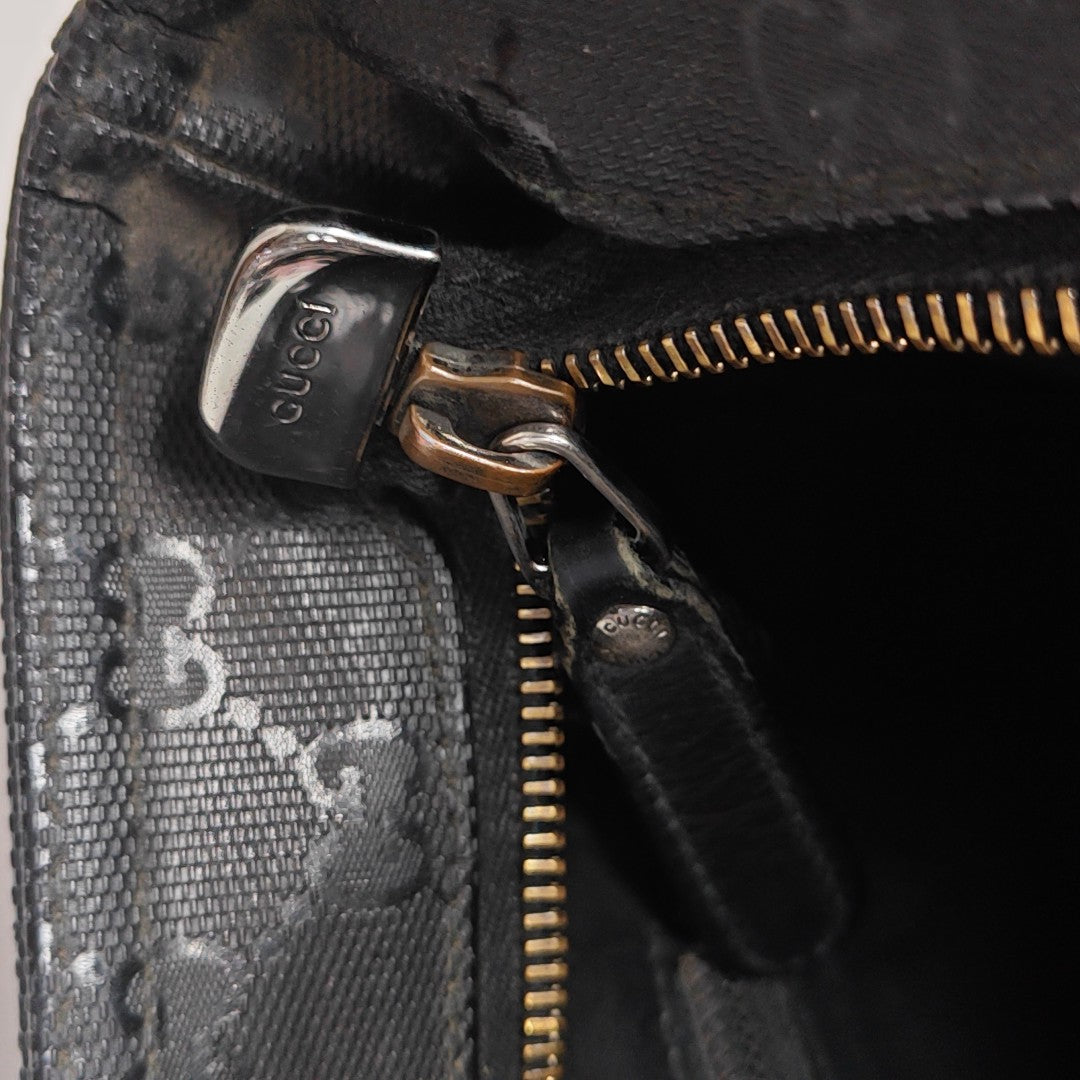 GG Imprime Monogram Coated Canvas Black