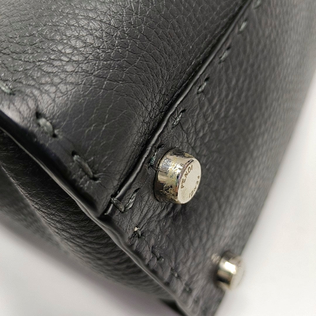 Authenticated pre-owned  Peekaboo Medium Calfskin Gray - Tote Bag at Looply