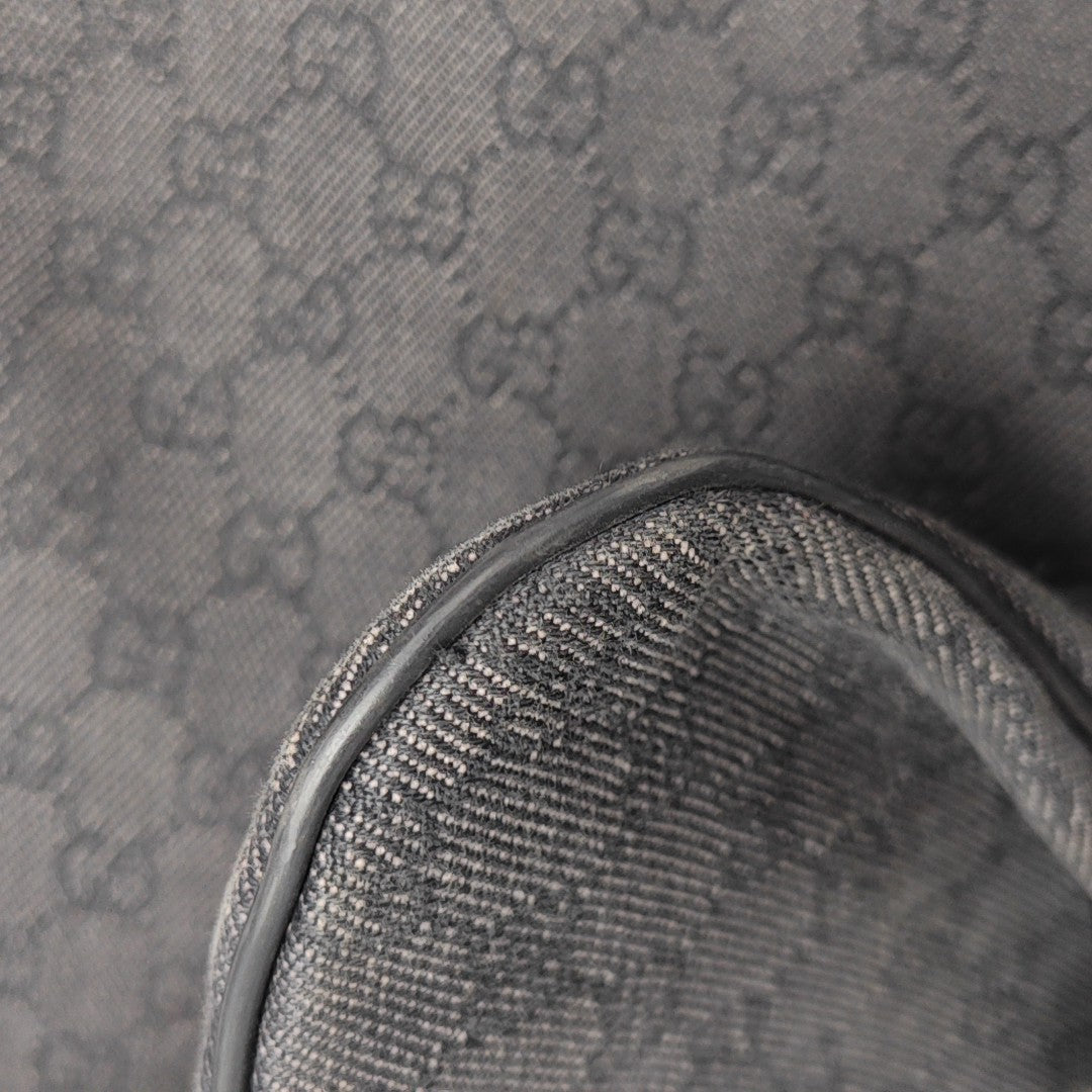 Monogram Canvas Shoulder Bag Black