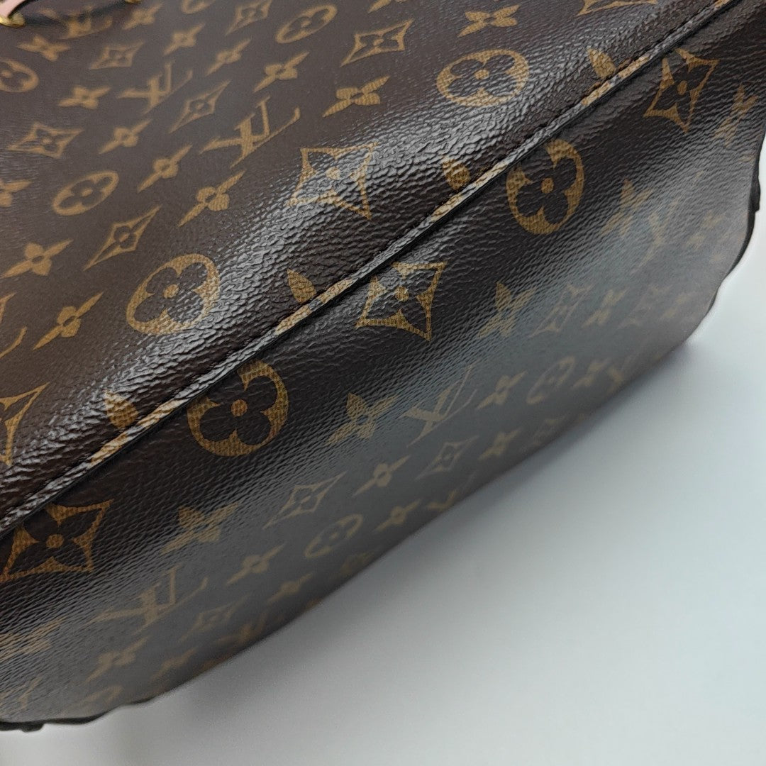 NÉONOÉ MM Monogram Coated Canvas Brown