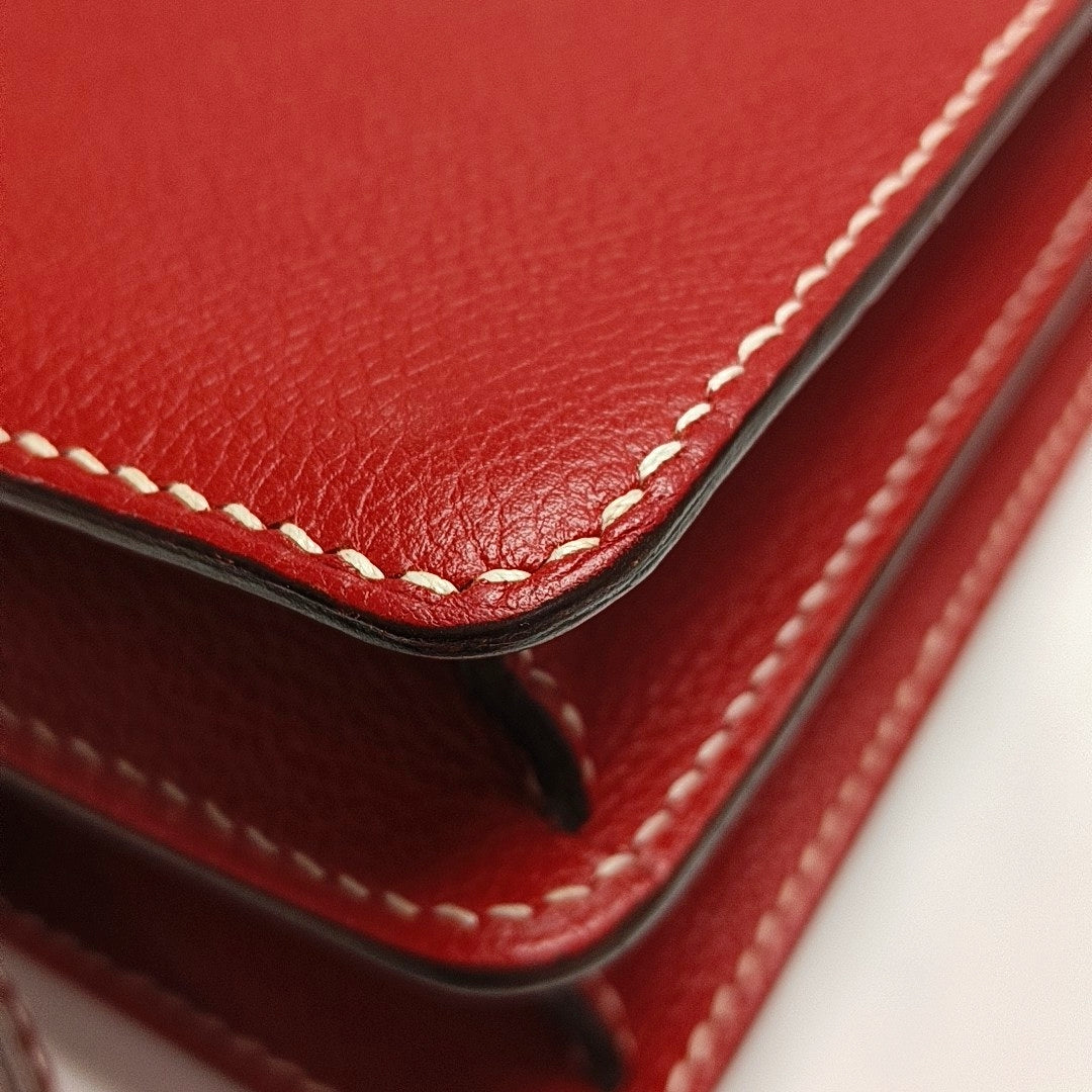 Authenticated pre-owned  Roulis Small Evercolor Red - Shoulder Bag at Looply
