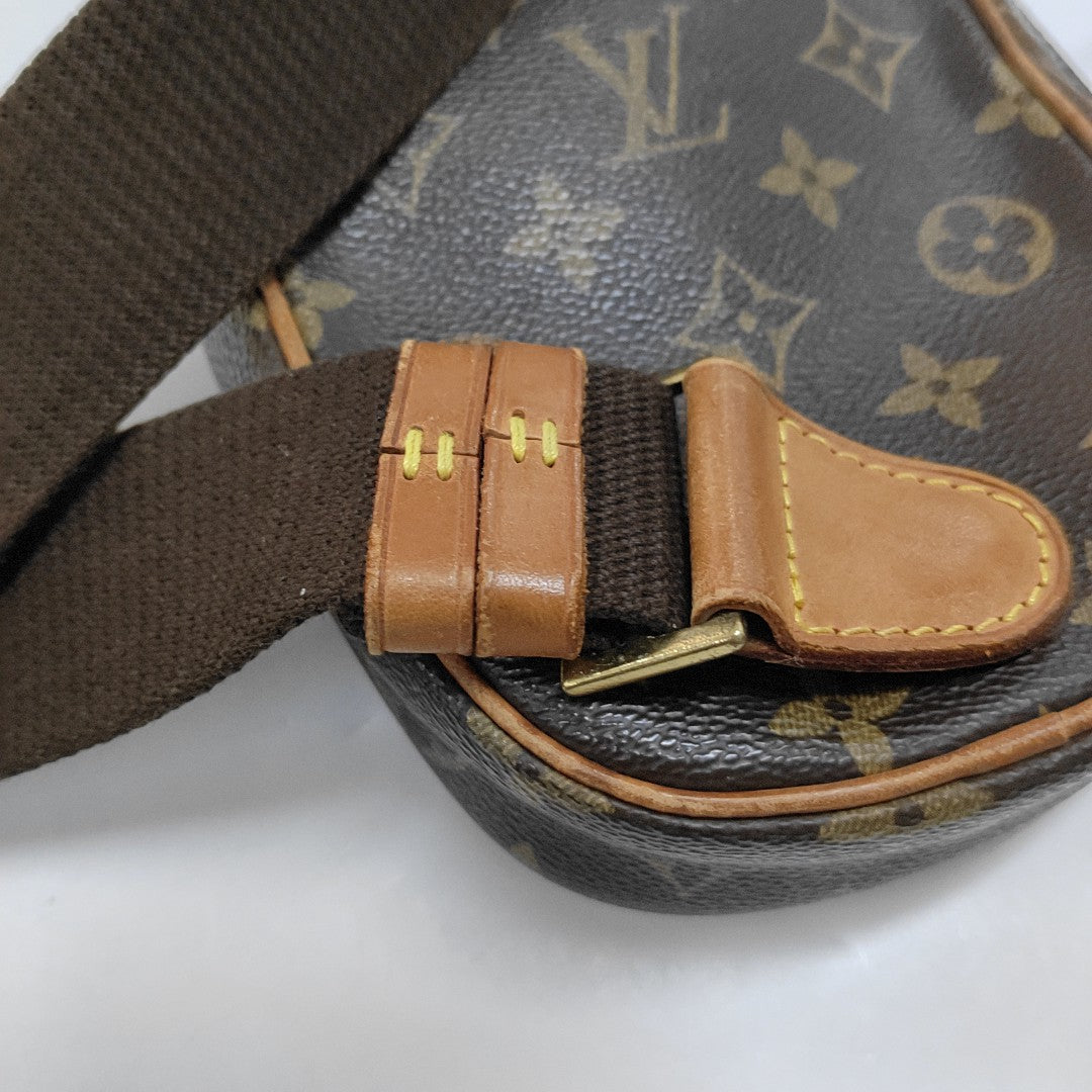 GANGE Monogram Coated Canvas Brown