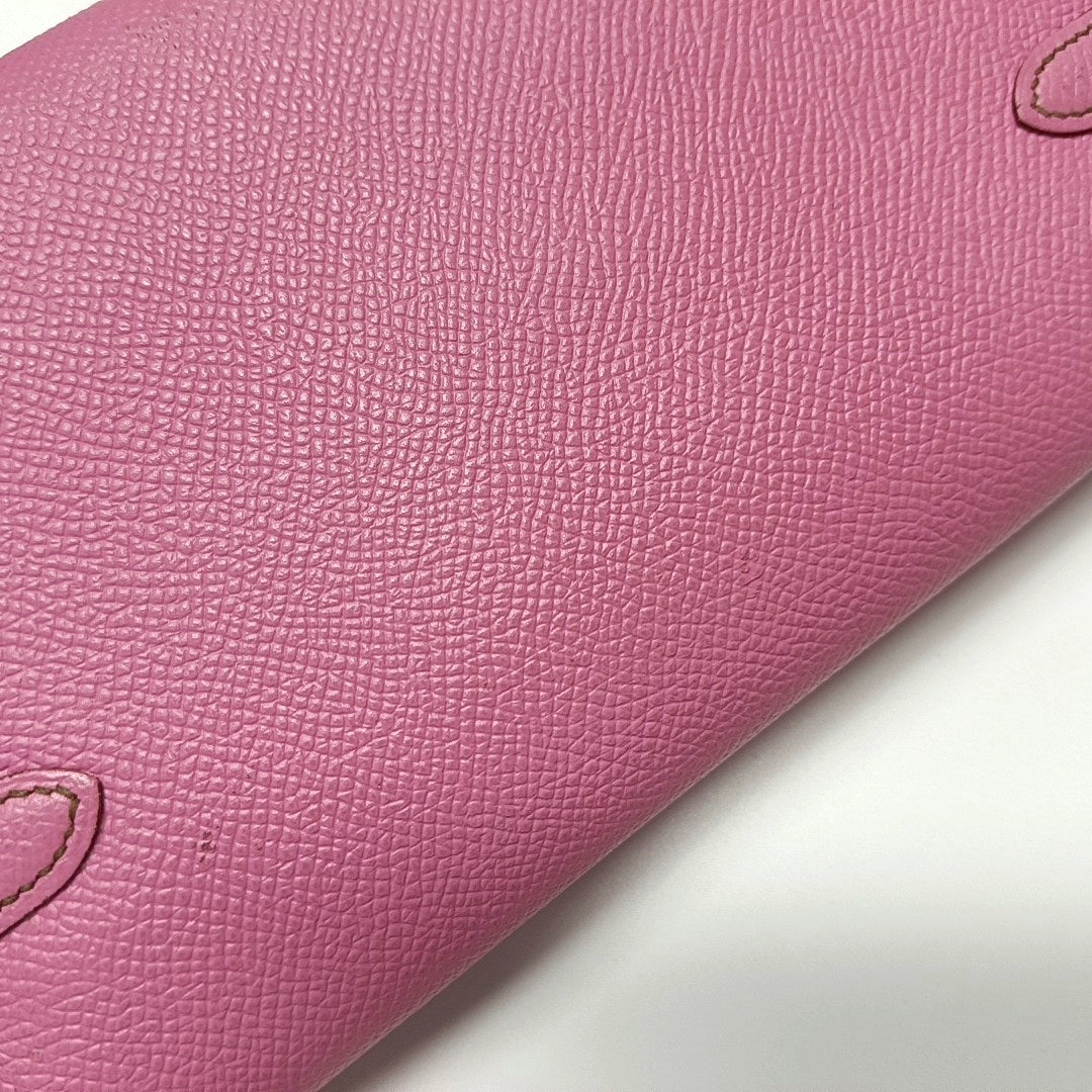 Authenticated pre-owned  Kelly Epsom Pink Wallet - Wallet at Looply