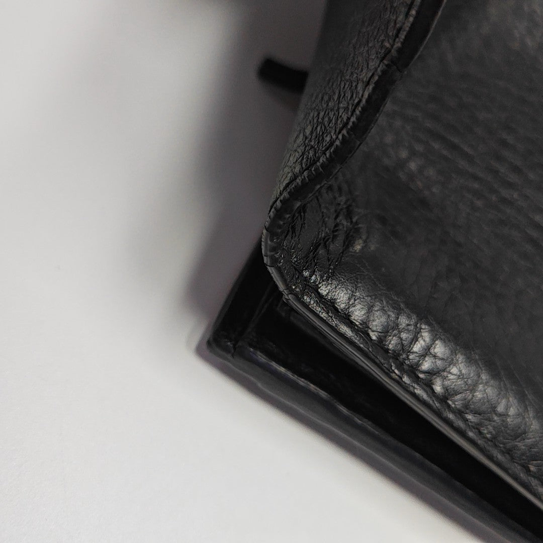 GG Marmont Super Mini Calfskin Black Wallet