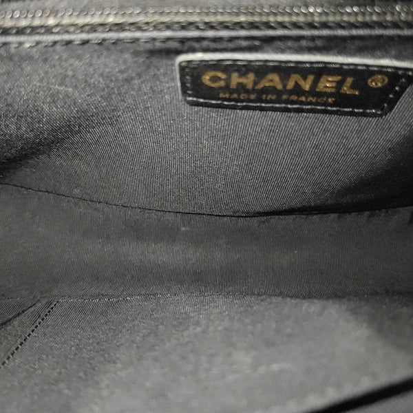 BOY CHANEL Large Quilted Calfskin Black