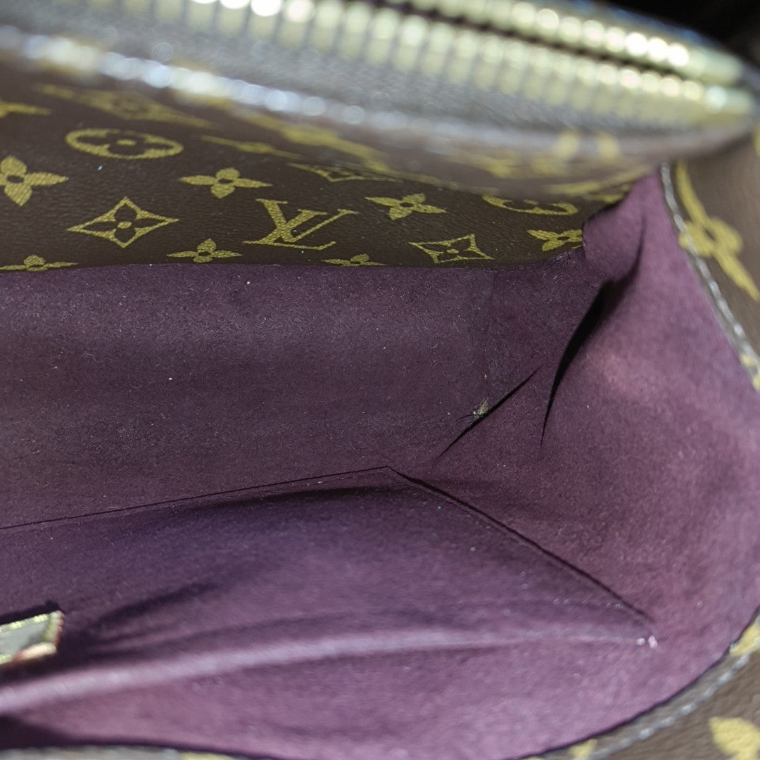 MONTAIGNE Monogram Coated Canvas Brown