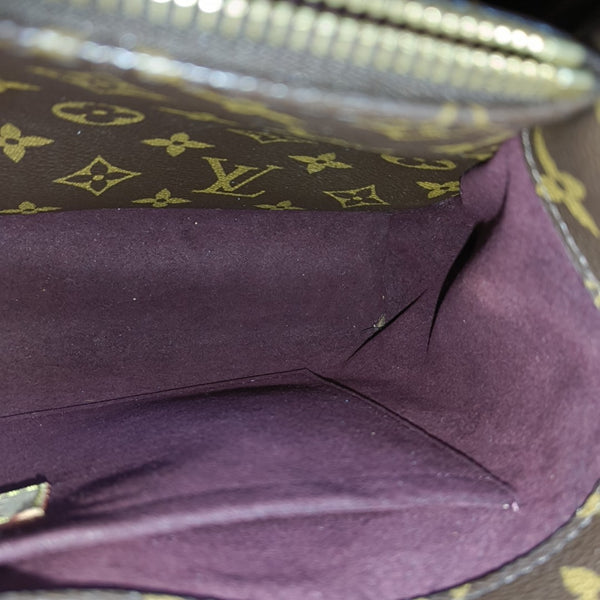 MONTAIGNE Monogram Coated Canvas Brown