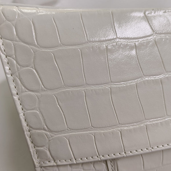 Hourglass S Calfskin White