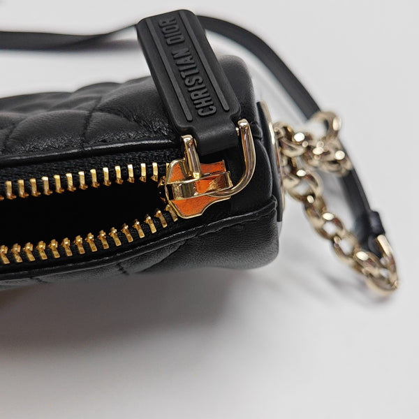 Vibe Super Mini Cannage Lambskin Black