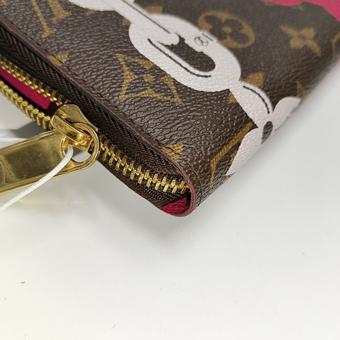 ZIPPY Monogram Coated Canvas Brown Wallet
