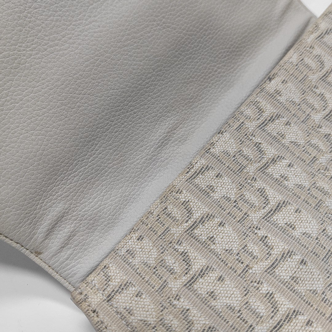 Saddle Medium Oblique Canvas Beige