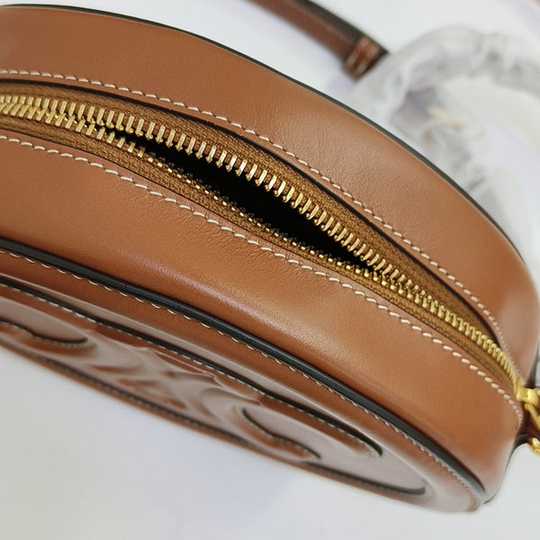 TRIOMPHE Small Calfskin Brown