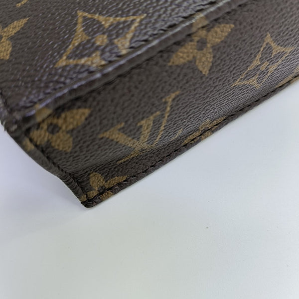 SAC PLAT Mini Monogram Coated Canvas Brown