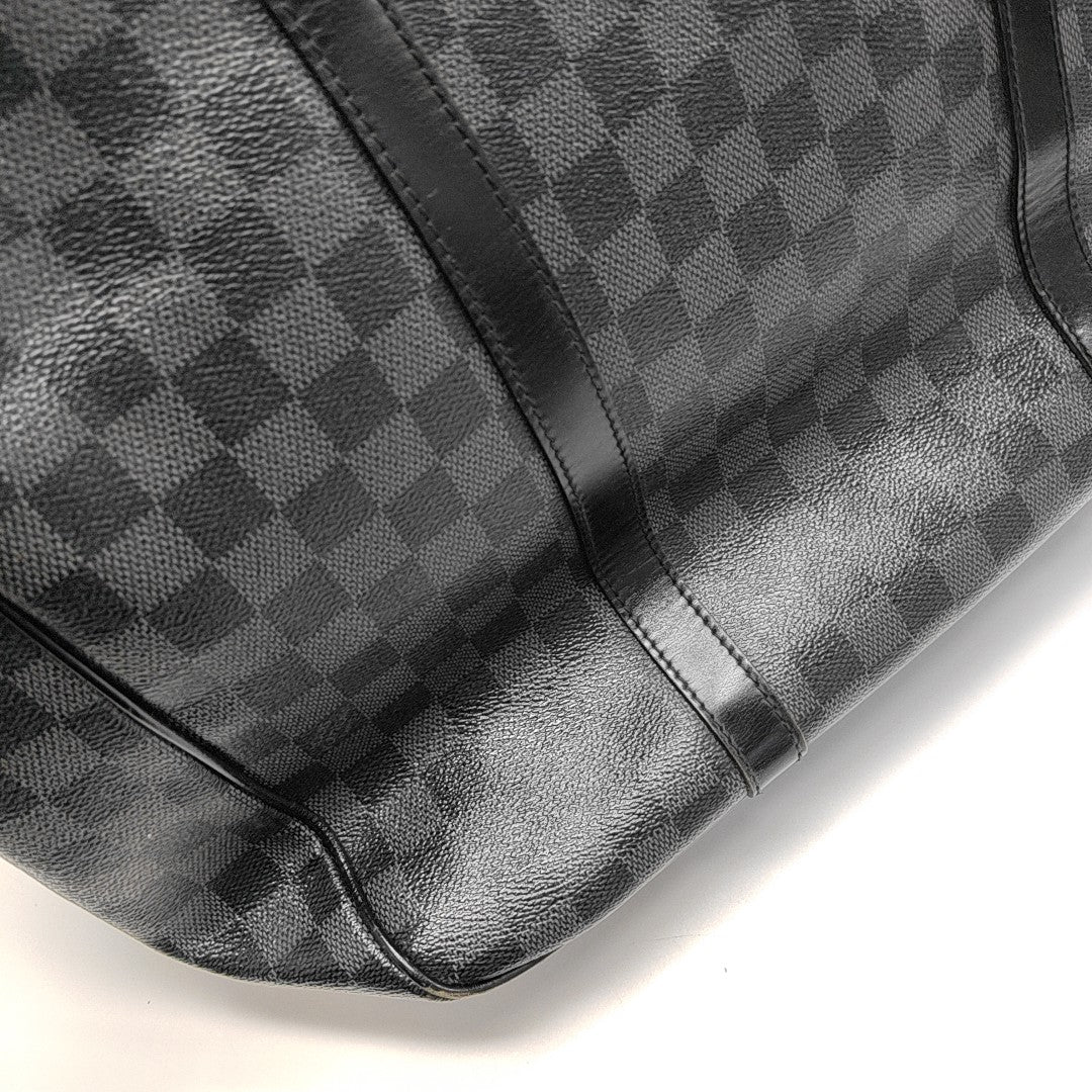 TADAO MM Damier Graphite Coated Canvas Gray