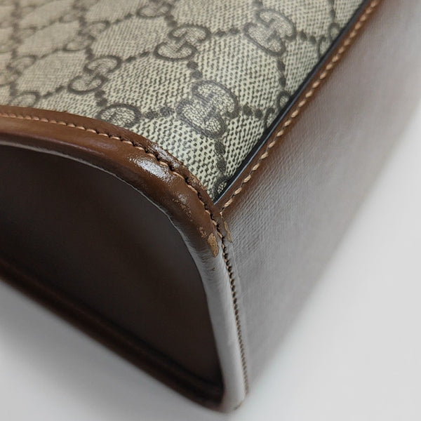 Retro Small Monogram Coated Canvas Brown