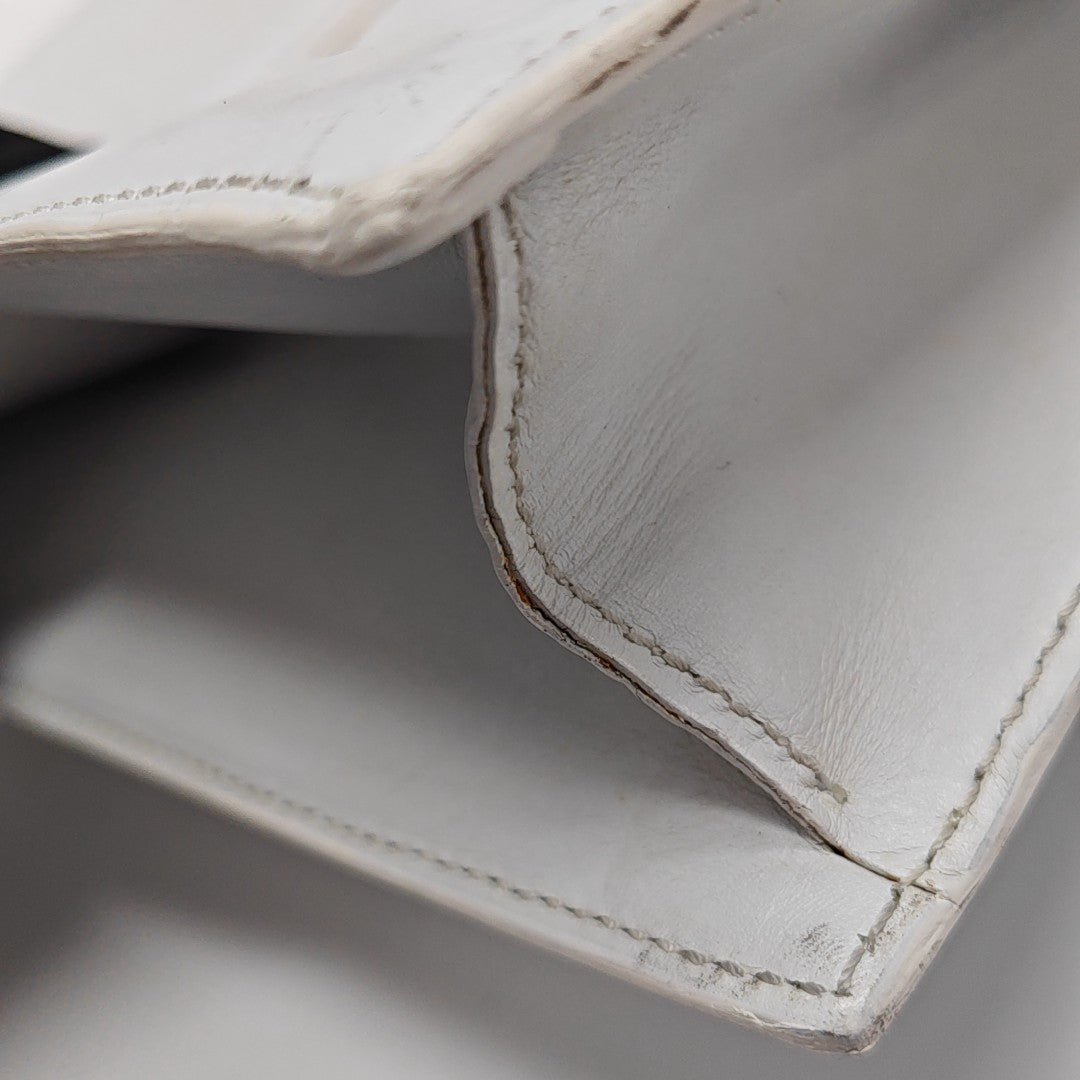 Calfskin Shoulder Bag White