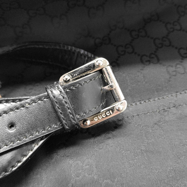 Monogram Canvas Shoulder Bag Black