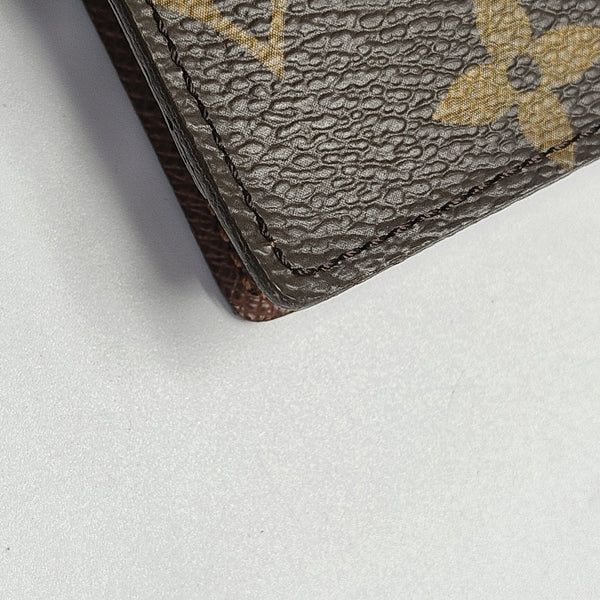 Monogram Coated Canvas Card Holder Brown