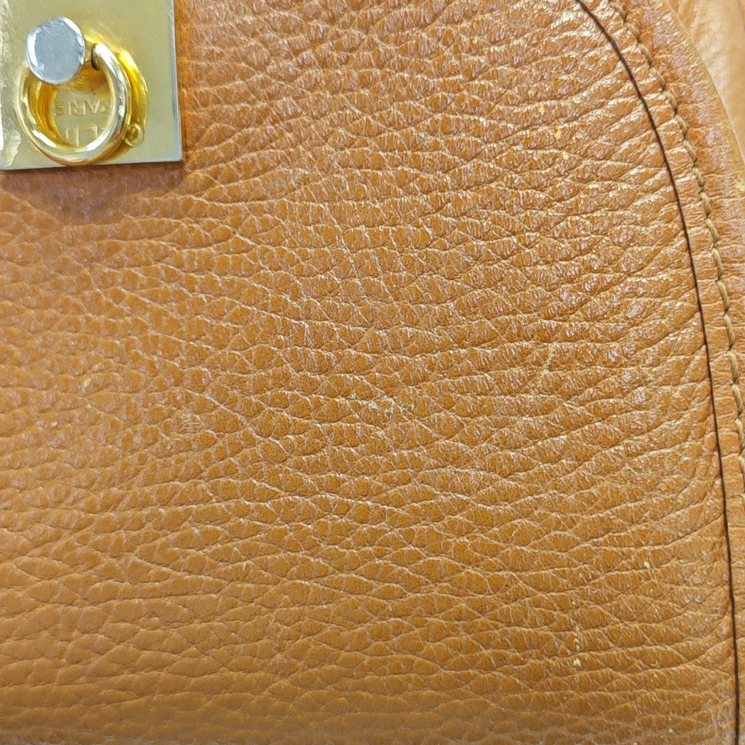 Calfskin Shoulder Bag Brown