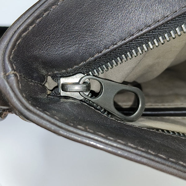 Calfskin Shoulder Bag Brown