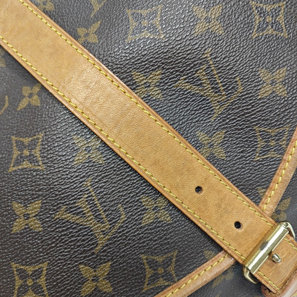SAUMUR 35 Monogram Coated Canvas Brown