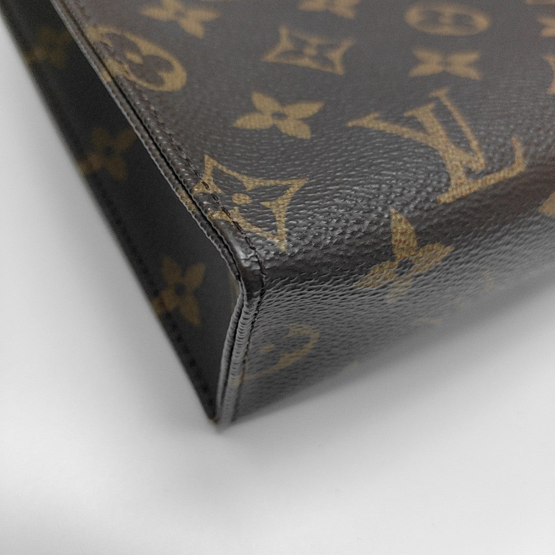 TOILET POCKET 26 Monogram Coated Canvas Brown