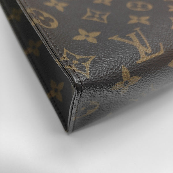 TOILET POCKET 26 Monogram Coated Canvas Brown