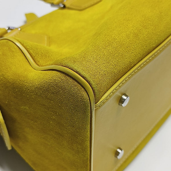 SPEEDY CUBE PM Damier Calfskin Yellow