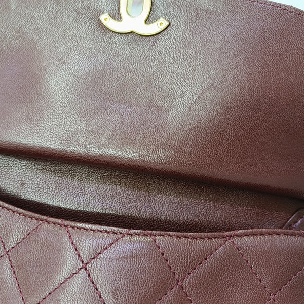 Quilted Lambskin Shoulder Bag Red